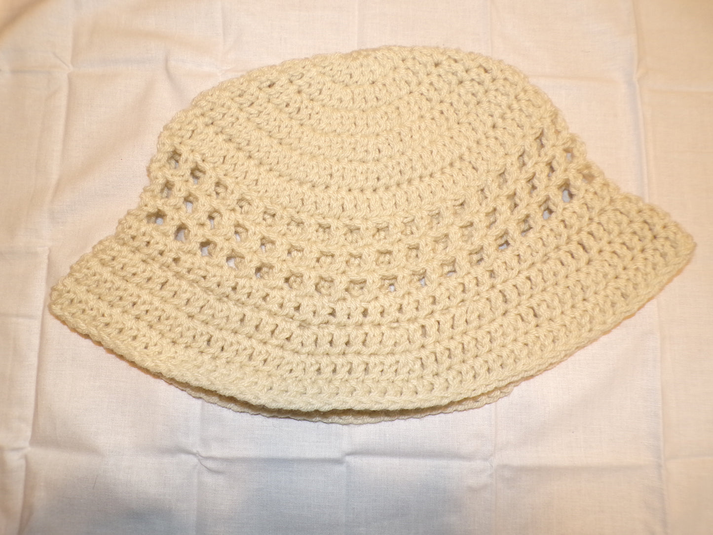 Crochet Mesh Bucket Hat